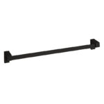 KARA porte-serviettes balayage 50 cm noir mat