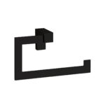 KARA petit modèle noir mat porte-serviette, 21 cm
