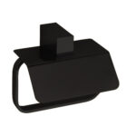 Portarrollo KARA negro mate 15cm