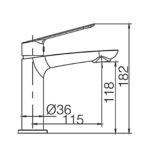 Robinet d’évier Majorque blanc mat