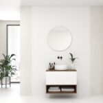 Pack AUDE + vase + miroir circulaire LED