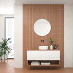 Pack AUDE + vase + miroir circulaire LED