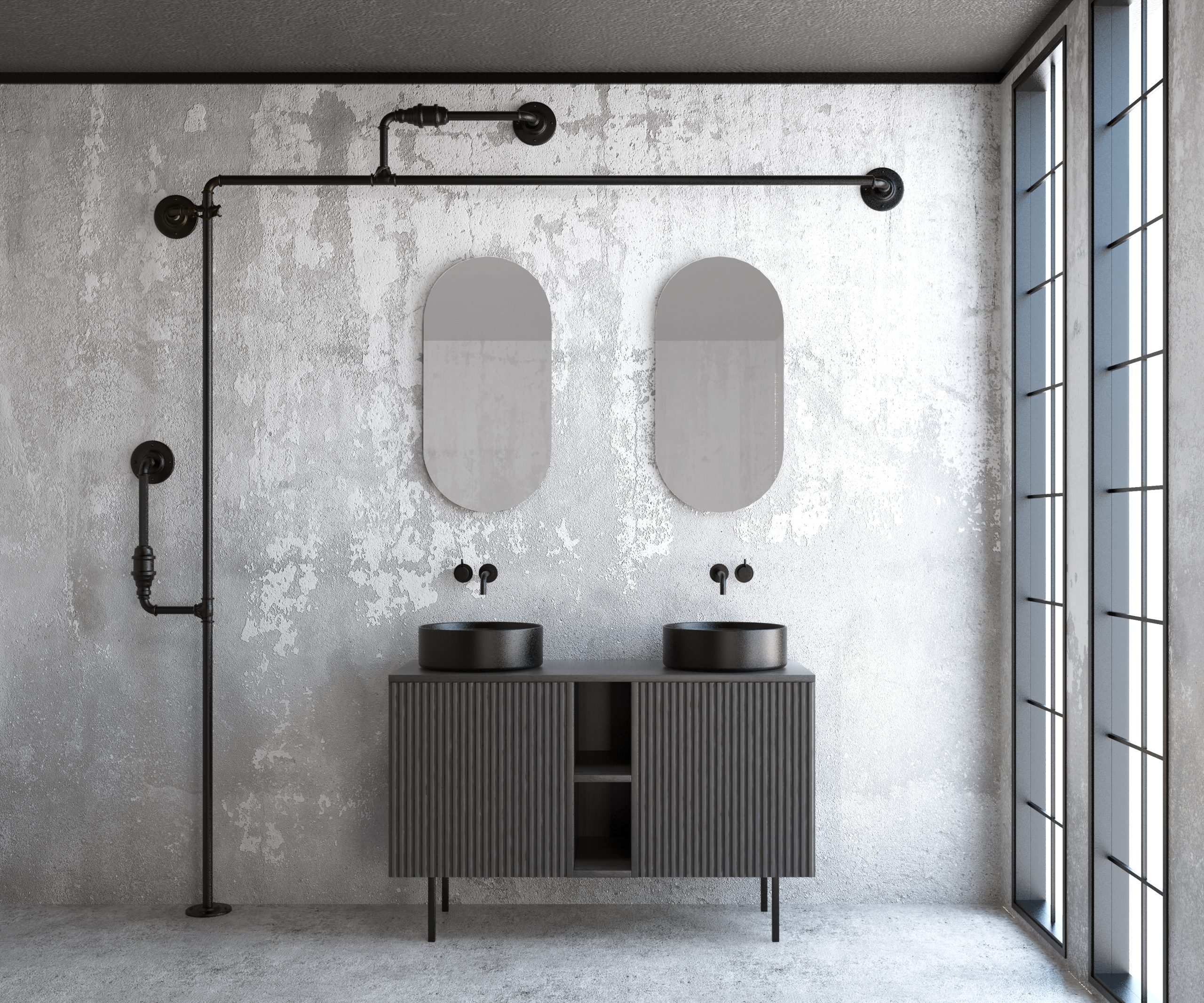 Pack BASTIEN + évier + capsule miroir