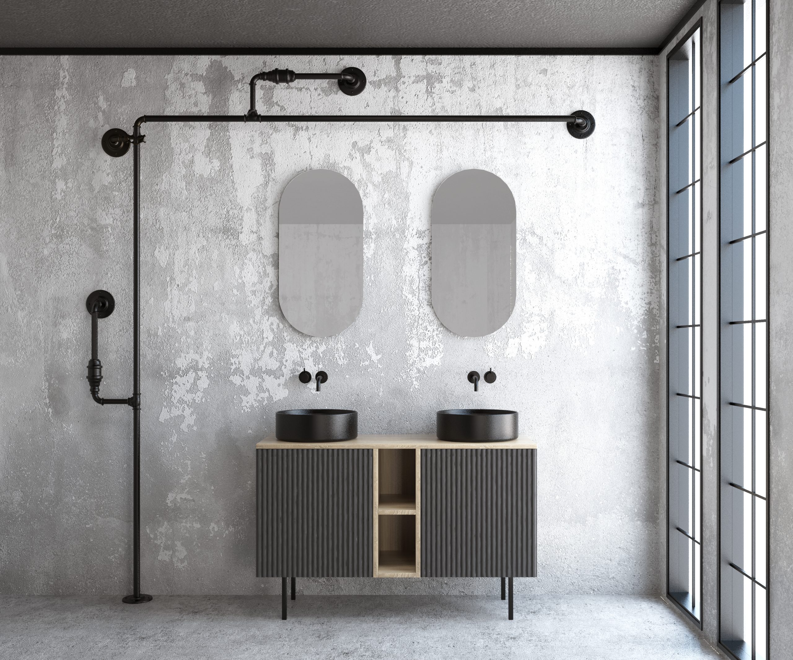 Pack BASTIEN + évier + capsule miroir