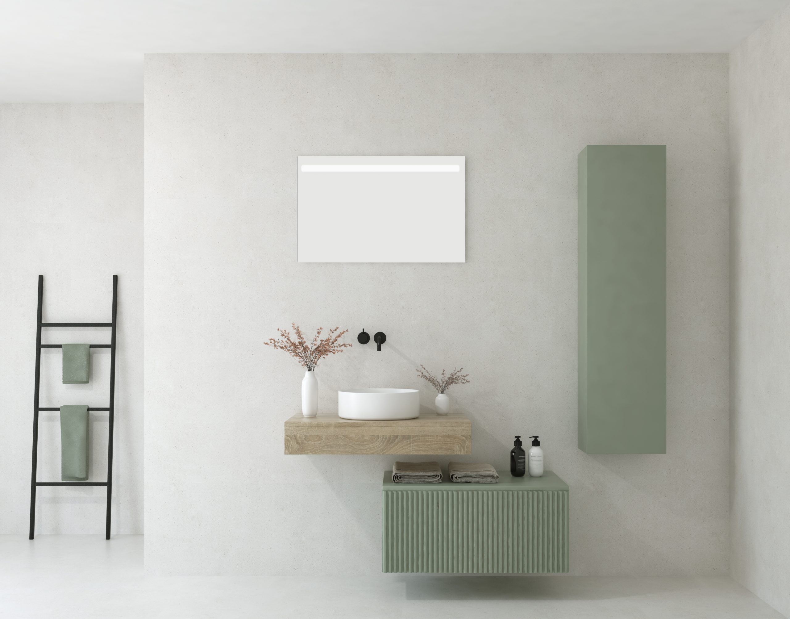 Pack SIAGNE + vasque + miroir LED