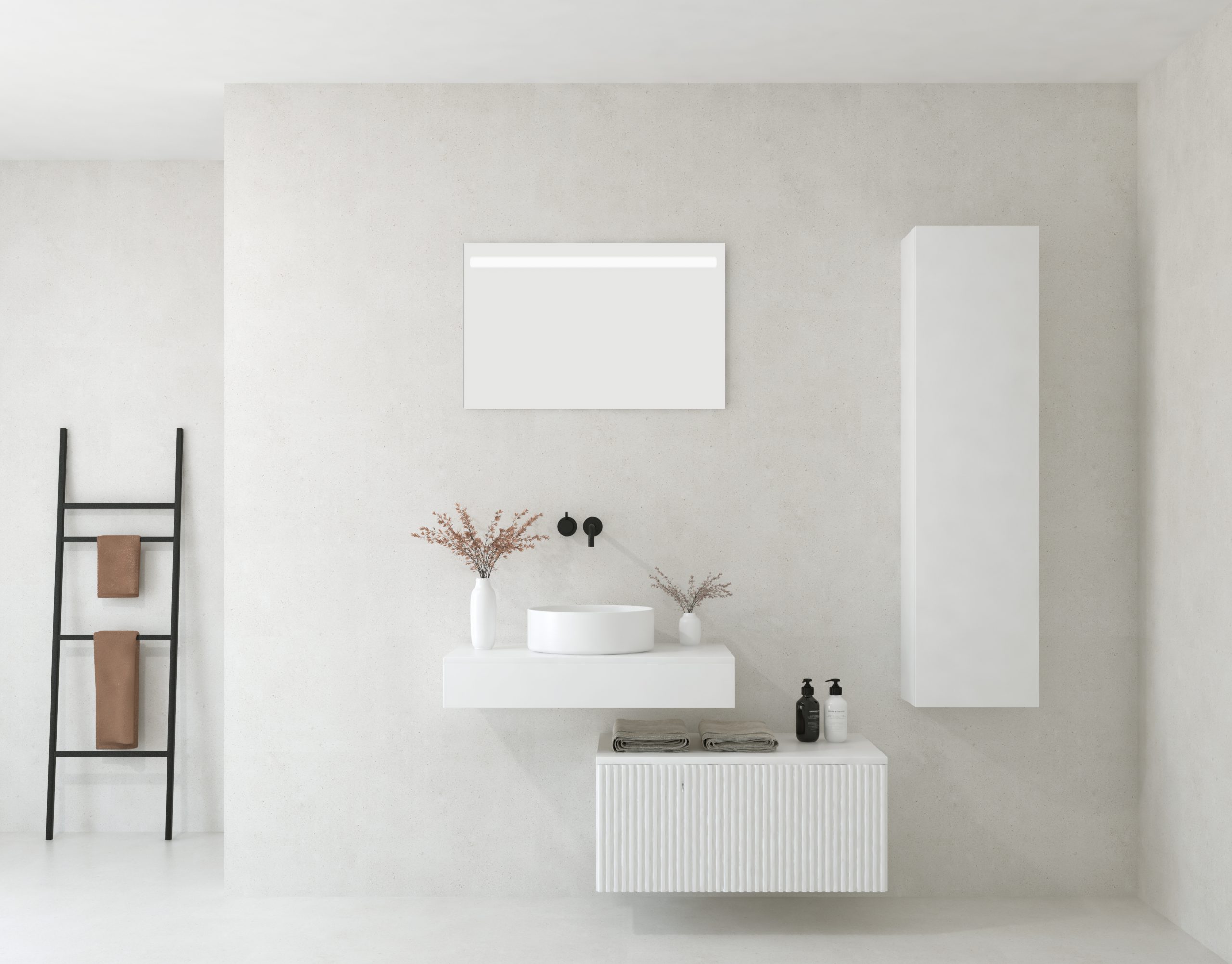 Pack SIAGNE + vasque + miroir LED