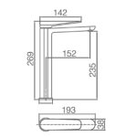 ROBINET D’ÉVIER BLANC MAT HAUTE SANTORIN