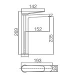 ROBINET D’ÉVIER NOIR MAT HAUTE SANTORIN