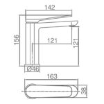 ROBINET D’ÉVIER NOIR MAT SANTORINI