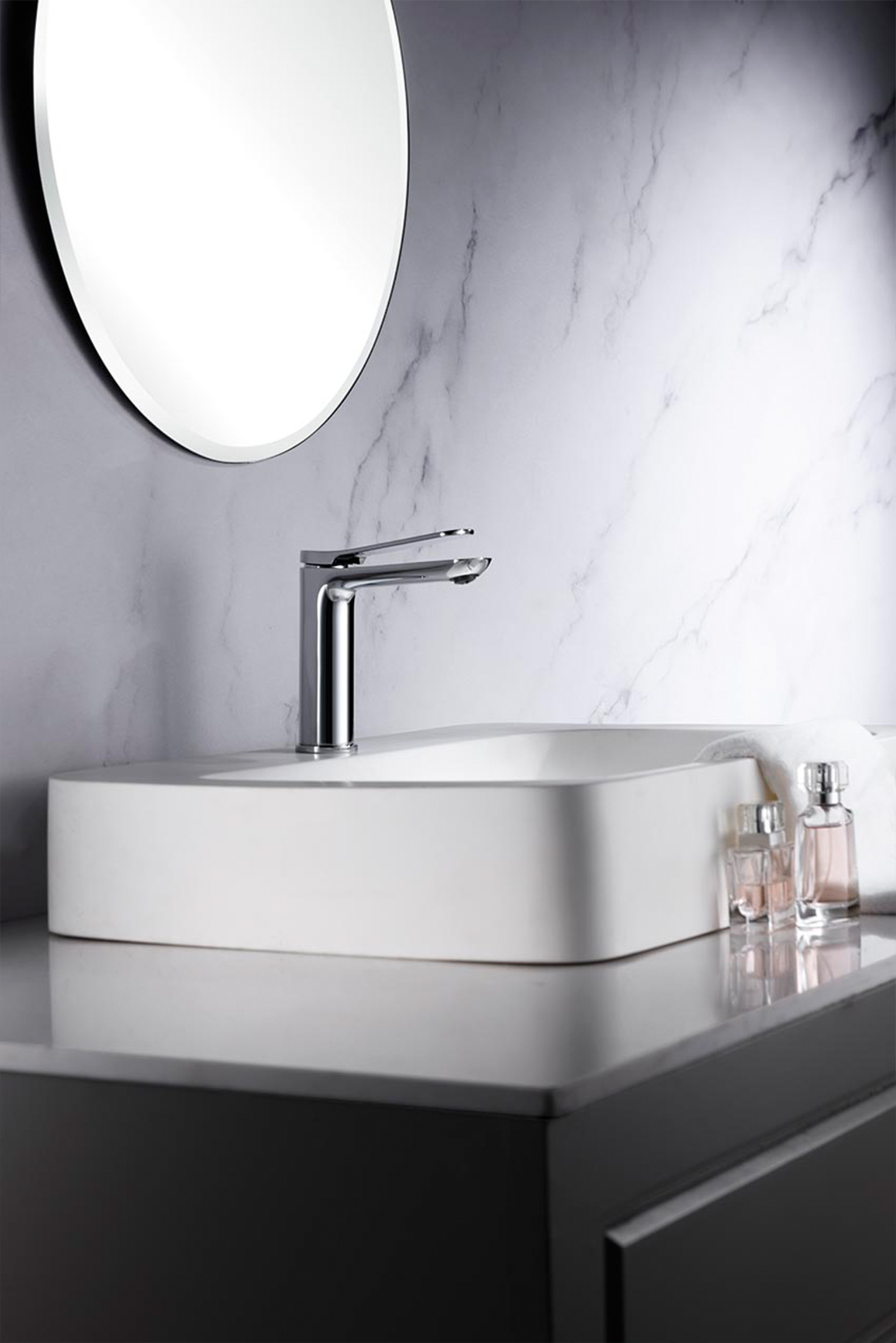 Lavabo chromé Santorini