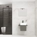 Pack VANOISE + vasque + miroir simple + projecteur LED