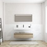 Pack MERVEILLES ethereal + lavabo suspendido SILESTONE + espejo LED