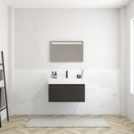 Pack MERVEILLES COMPACT éthérée + vasque suspendue SILESTONE + miroir LED