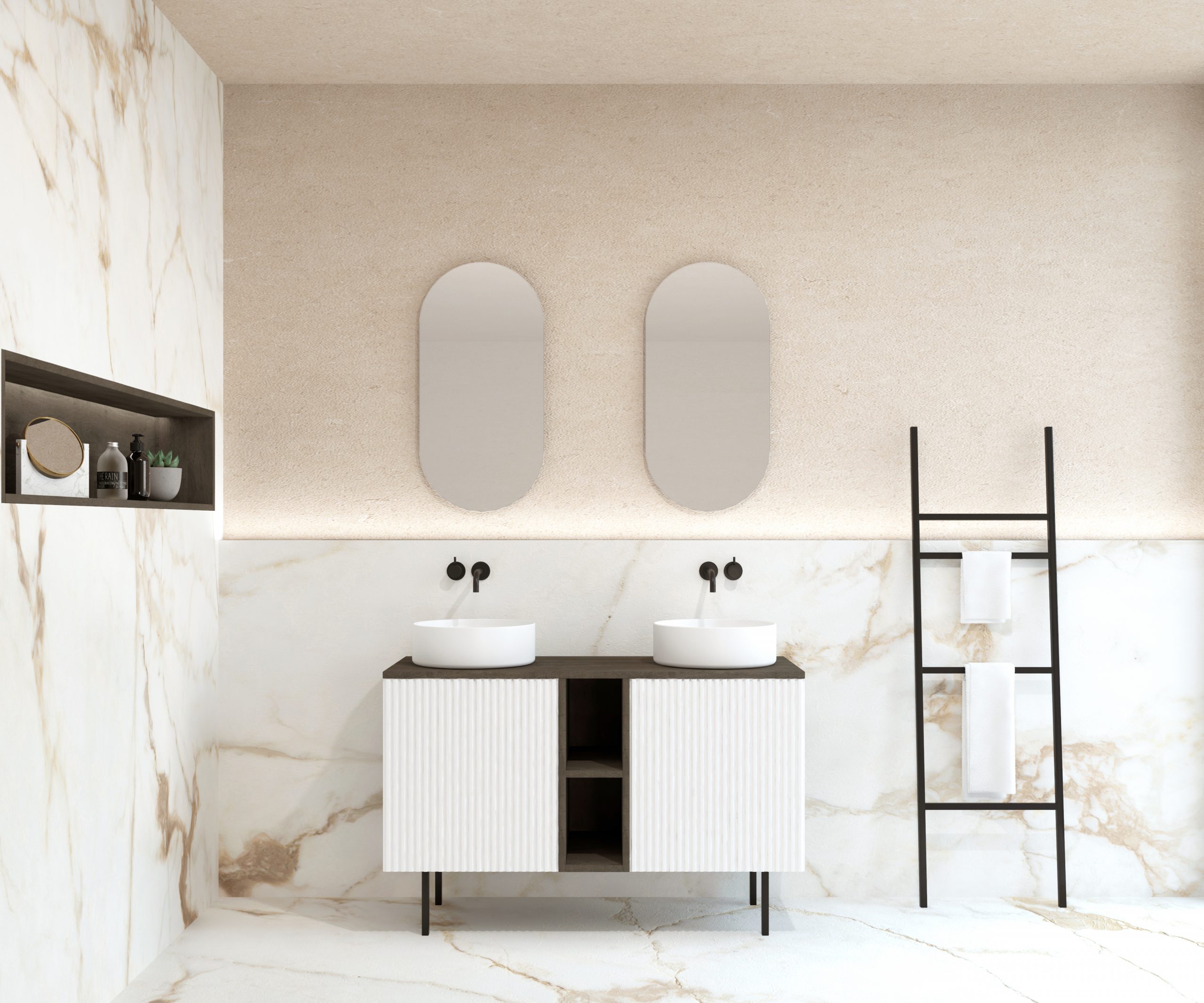 Pack AUNIS + lavabo + capsule miroir