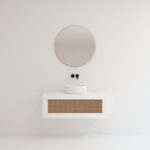 Pack ARTOIS blanc 100 cm + lavabo + miroir  circular