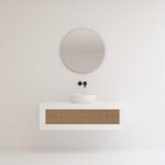 Pack ARTOIS blanc 120 cm + lavabo + miroir  circular