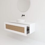 Pack ARTOIS blanc 120 cm + lavabo + miroir  circular