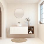 BELLEVILLE Pack + lavabo + miroir rond