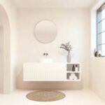 BELLEVILLE Pack + lavabo + miroir rond