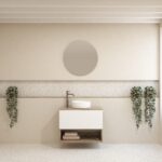 Pack LAVIGNE + lavabo + miroir rond