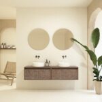 Pack VIREBENT + lavabo + espejo redondo