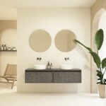 Pack VIREBENT + lavabo + espejo redondo