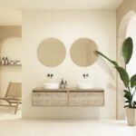 Pack VIREBENT + lavabo + espejo redondo