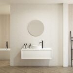 Pack CHAUVEAU + lavabo + miroir rond