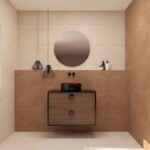 Pack VOUET + lavabo + espejo circular