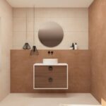 Pack VOUET + lavabo + espejo circular
