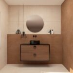 Pack VOUET + lavabo + espejo circular