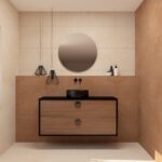 Pack VOUET + lavabo + espejo circular