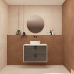 Pack VOUET + lavabo + espejo circular