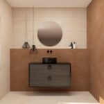 Pack VOUET + lavabo + espejo circular