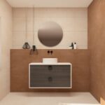 Pack VOUET + lavabo + espejo circular