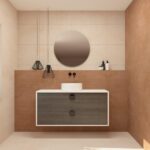 Pack VOUET + lavabo + espejo circular