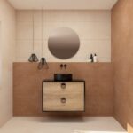 Pack VOUET + lavabo + espejo circular