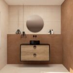 Pack VOUET + lavabo + espejo circular