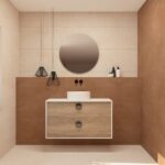 Pack VOUET + lavabo + espejo circular