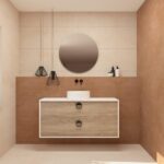 Pack VOUET + lavabo + espejo circular