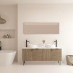 Pack AUDRAN + lavabo + espejo LED