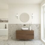 Pack ABEILLE + lavabo + miroir rond