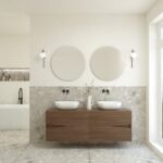 Pack ABEILLE + lavabo + miroir rond