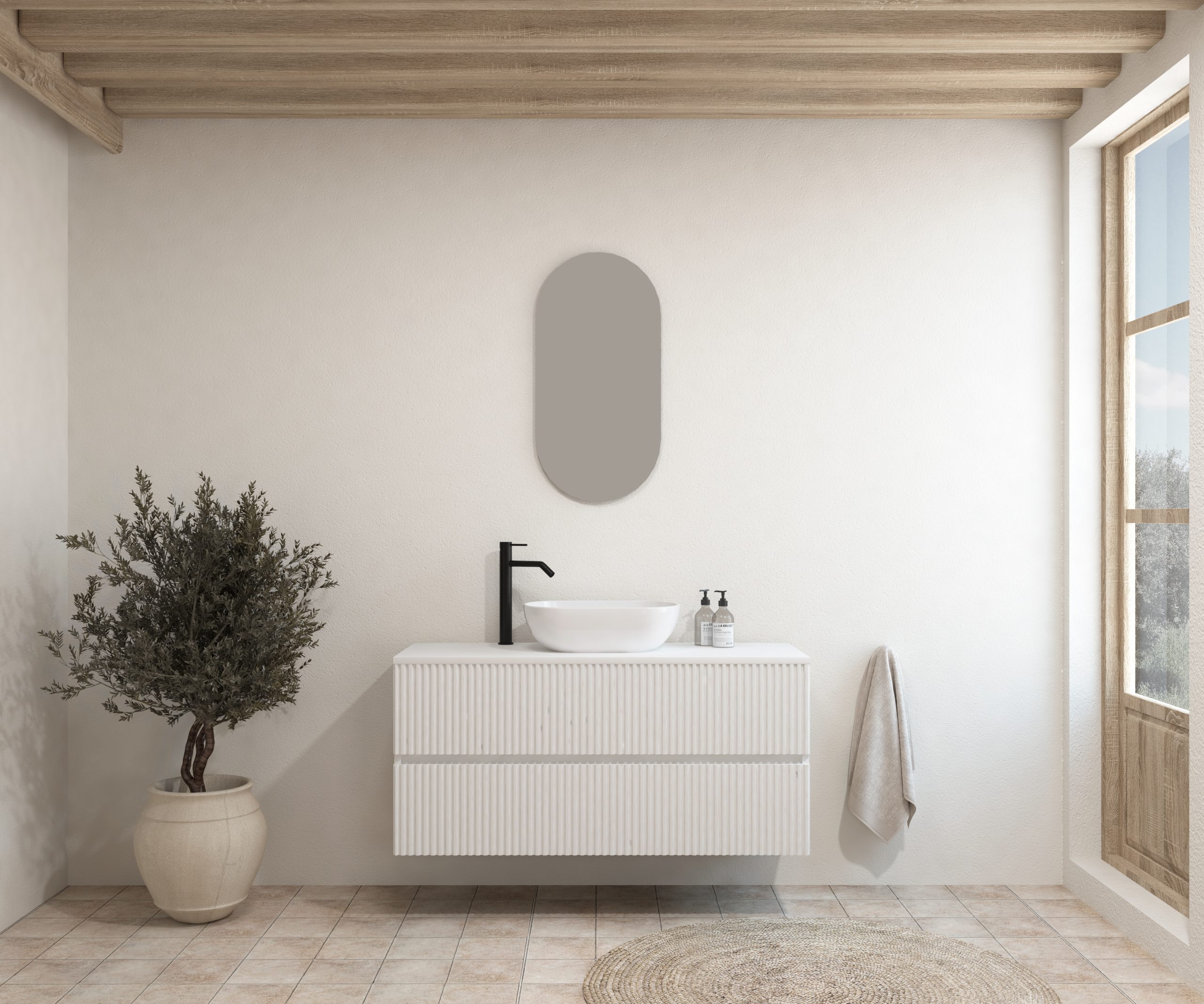 Pack BACHELIER + lavabo + espejo cápsula