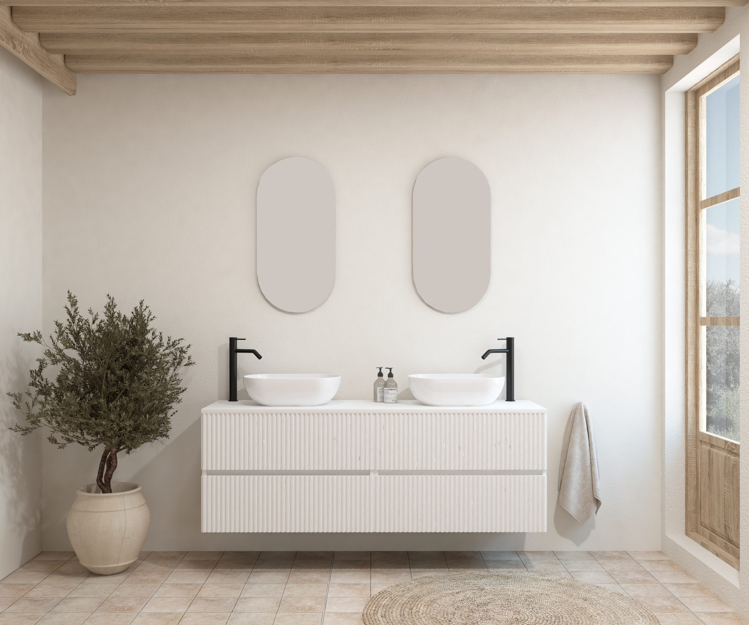 Pack BACHELIER + lavabo + espejo cápsula