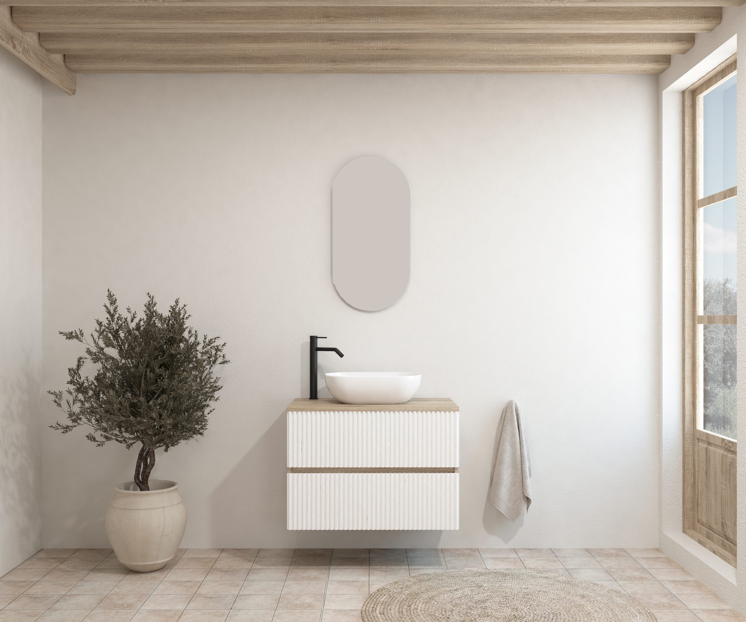 Pack BACHELIER + lavabo + espejo cápsula