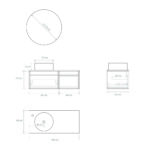 Pack BACHOT + évier + miroir rond