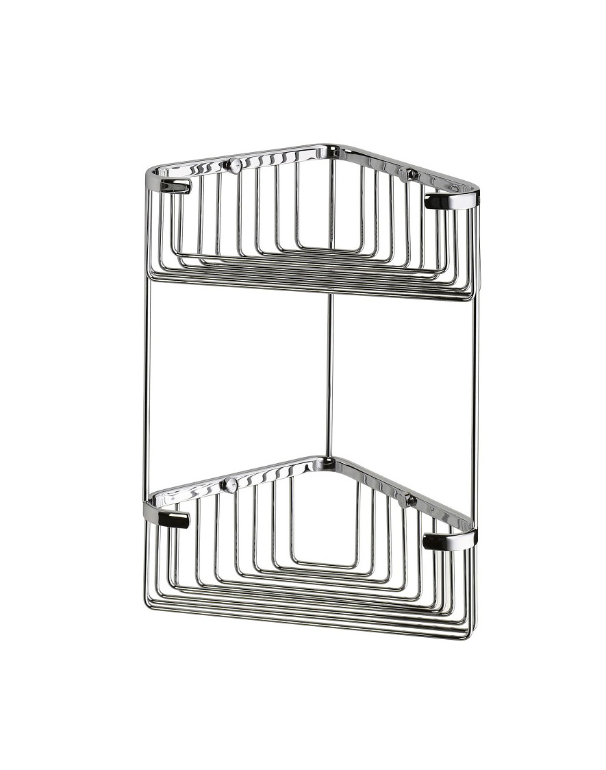 Porte-savon/porte-éponge double d&rsquo;angle