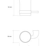 Gobelet-porteur incurvé