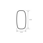 Miroir blanc BARBARA 450 x 900